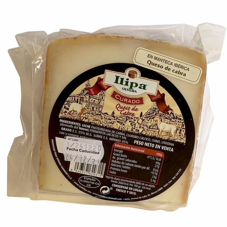 Queso Cabra Curado Manteca 300g Recíbelo en 48h Cashilipa