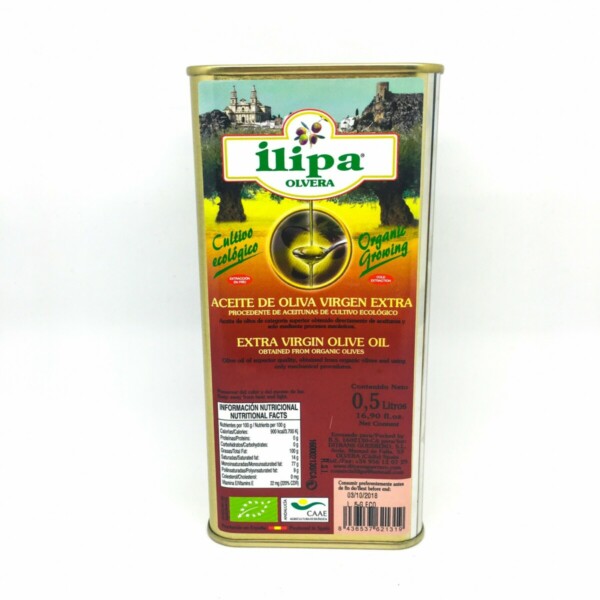 Lata Aceite Oliva Virgen Extra Ecológico 0,5L