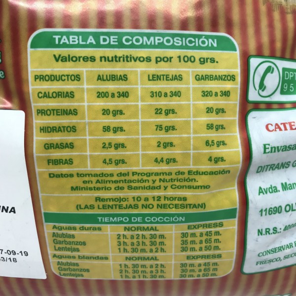 Lenteja Salmantina Extra 3kg