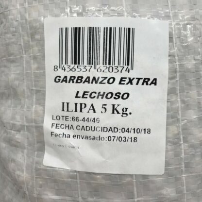 Garbanzo Extra Lechoso 5kg